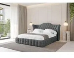 ALTDECOR Polsterbett mit Bettkasten - MODY - 140x200 - Dunkelgrau - Bett ohne