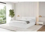 ALTDECOR Polsterbett mit Bettkasten - EMMI-v1 - 180x200 - Wei&szlig; - Bett mit Matratze