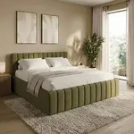 Home Collective Polsterbett 180x200 cm Bett mit Bettkasten & Lattenrost...