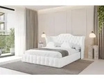 ALTDECOR Polsterbett mit Bettkasten - MODY - 200x200 - Wei&szlig; - Bett mit Matratze