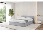 ALTDECOR Polsterbett mit Bettkasten - EMMI-v1 - 120x200 - Grau - Bett mit Matratze