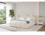 ALTDECOR Polsterbett mit Bettkasten - LANA - 160x200 - Beige - Bett mit Matratze