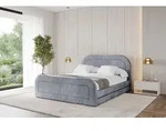 ALTDECOR Polsterbett mit Bettkasten - LERIS-Z - 160x200 - Grau - Bett mit Matratze