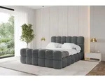 ALTDECOR Polsterbett mit Bettkasten - LEYA-Z - 180x200 - Dunkelgrau - Bett mit