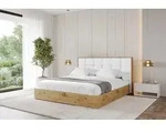 ALTDECOR Polsterbett mit Bettkasten - ENZO2 - 120x200 - Wei&szlig; - Bett ohne Matratze,