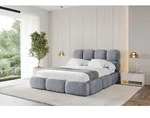 ALTDECOR Polsterbett mit Bettkasten - NOMA - 180x200 - Grau - Bett ohne Matratze,
