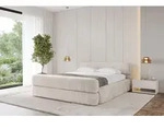 ALTDECOR Polsterbett mit Bettkasten - ENORA-Z-v1 - 160x200 - Beige - Bett mit