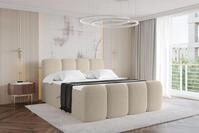 ALTDECOR Boxspringbett mit Fu&szlig;teil - H3 Matratze und Topper - NINA-Z - 180x200 -
