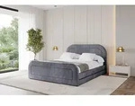 ALTDECOR Polsterbett mit Bettkasten - LERIS-Z - 140x200 - Dunkelgrau - Bett mit