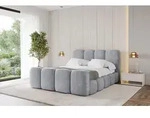 ALTDECOR Polsterbett mit Bettkasten - KALA-Z - 200x200 - Grau - Bett mit Matratze
