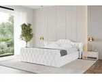 ALTDECOR Polsterbett mit Bettkasten - ZORAN-Z-v1 - 140x200 - Wei&szlig; - Bett mit
