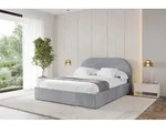 ALTDECOR Polsterbett mit Bettkasten - TIVON - 200x200 - Grau - Bett mit Matratze