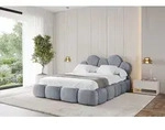 ALTDECOR Polsterbett mit Bettkasten - LANA - 180x200 - Grau - Bett mit Matratze