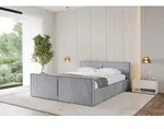 ALTDECOR Polsterbett mit Bettkasten - EMMI-Z-v1 - 160x200 - Grau - Bett mit Kopfteil