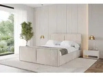 ALTDECOR Polsterbett mit Bettkasten - VANTO-Z - 140x200 - Beige - Bett mit Matratze