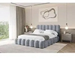 ALTDECOR Polsterbett mit Bettkasten - SORA - 160x200 - Grau - Bett mit Matratze