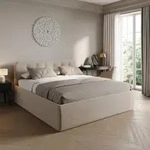 Home Collective Polsterbett 180x200 cm Doppelbett Bett mit verstellbarem...