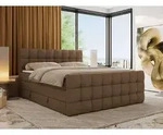MKS MEBLE Boxspringbett mit Stauraum ALTIVO KING DUO 200x200 Bett mit Fu&szlig;teil