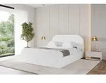ALTDECOR Polsterbett mit Bettkasten - LERAY-Z - 180x200 - Wei&szlig; - Bett mit Kopfteil