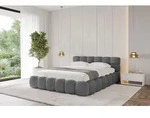 ALTDECOR Polsterbett mit Bettkasten - LEYA-v1 - 180x200 - Dunkelgrau - Bett ohne