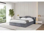 ALTDECOR Polsterbett mit Bettkasten - ZORAN-v1 - 120x200 - Dunkelgrau - Bett mit