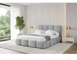 ALTDECOR Polsterbett mit Bettkasten - KALA - 160x200 - Grau - Bett mit Matratze