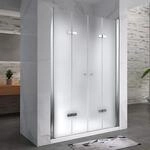 i-flair Duschfaltt&uuml;ren 80-84 cm - H&ouml;he: 195 cm, Duschabtrennung aus 6 mm