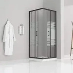 i-flair Schiebet&uuml;r Duschkabine 70x80x190 cm aus teilsatiniertem 6 mm...