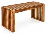 Relaxdays Sitzbank, ge&ouml;ltes Akazienholz, HxBxT: 43 x 90 x 33 cm, K&uuml;che, Flur,...