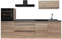 K&uuml;chenzeile Vicco R-Line Sonoma/Goldkraft Eiche 280 cm Arbeitsplatte Anthrazit,