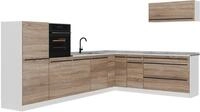 Eckk&uuml;che Vicco R-Line Sonoma/Wei&szlig; 327 x cm Arbeitsplatte Marmor, Model 67587