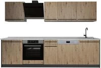 K&uuml;chenzeile Vicco R-Line Artisan-Eiche/Anthrazit 280 cm ohne Arbeitsplatte,...