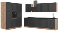 K&uuml;chenzeile Vicco Fame-Line Anthrazit-Gold Landhaus/Goldkraft Eiche 460 cm, AP