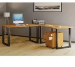 VCM VCM Holz Schreibtisch | Eckschreibtisch schlicht | 190x130 | L Form links...