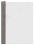 vidaXL Mesh Bildschirm 120 x 200 cm 3 Mesh Edelstahl 201 Silber - Silber