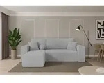 ALTDECOR Ecksofa mit Schlaffunktion und Bettkasten - SENO-L - 249x139x85 - Grau -