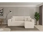 ALTDECOR Ecksofa mit Schlaffunktion und Bettkasten - SENO-L - 249x139x85 - Beige -