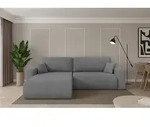 ALTDECOR Ecksofa mit Schlaffunktion und Bettkasten - BERY-L - 276x193x88 - Grau -