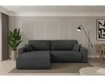 ALTDECOR Ecksofa mit Schlaffunktion und Bettkasten - BERY-L - 276x193x88 - Dunkelgrau