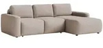 Selsey Carnos Mini &ndash; Ecksofa mit Schlaffunktion, Ottomane rechts, Chenille