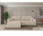 ALTDECOR Ecksofa mit Schlaffunktion und Bettkasten - BERY-L - 276x193x88 - Beige -