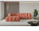 ALTDECOR Ecksofa in L-Form OLEA-L1 - 231x173x74 cm Apricot - Corner Sofa Bett