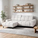Ecksofa L-Form MARCO MINI 275 x 182 cm Linke, Modernes Sofa mit elektrische