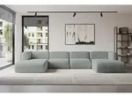 ALTDECOR Ecksofa - MIRA-U2 - 408x179x70 - Gr&uuml;n - Corner Sofa Eckcouch Couch U-Form,