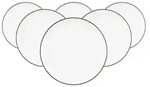 Seltmann Weiden Sento Home Pure Lines Fr&uuml;hst&uuml;cksteller &oslash; 21,4 cm 6er Set -