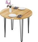 LAMO Manufaktur Esstisch rund 90 cm | Wohnzimmertisch Holz, Runder Tisch |...