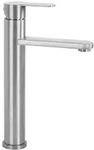 Waschbeckenarmatur Rea Arcos Hoch Geb&uuml;rstetes Nickel - Silber
