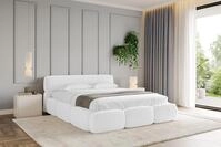 ALTDECOR Polsterbett mit Bettkasten - ELVA-v1 - 120x200 - Wei&szlig; - Bett ohne Matratze,