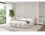 ALTDECOR Polsterbett mit Bettkasten - KALA-v1 - 180x200 - Beige - Bett ohne Matratze,