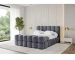 ALTDECOR Polsterbett mit Bettkasten - LEYA-Z - 180x200 - Dunkelgrau - Bett mit